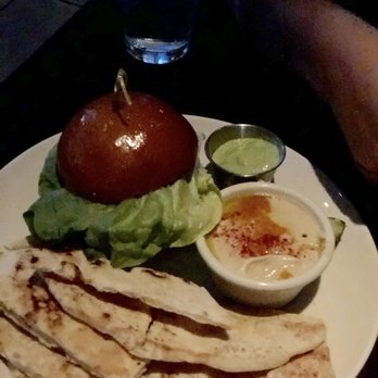 On The Kirb - Falafel Burger with hummus - Sports Bars Near Me - Houston, Texas On The Kirb - Falafel Burger with hummus - Sports Bars Near Me - Houston, Texas
