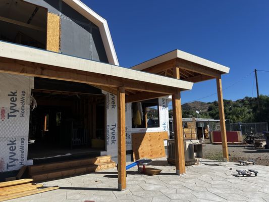 Concrete / Patio - Pour concrete and added patio Concrete / Patio - Pour concrete and added patio