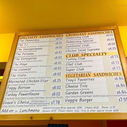 T & J Cafe - The Menu