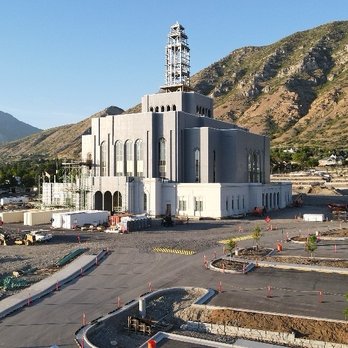 Provo Utah Rock Canyon Temple - Provo Utah Rock Canyon Temple angle, close-up  https://ldstemplenews.com/category/provo-utah-rock-canyon-temple/ - Churches Near Me - Provo, Utah