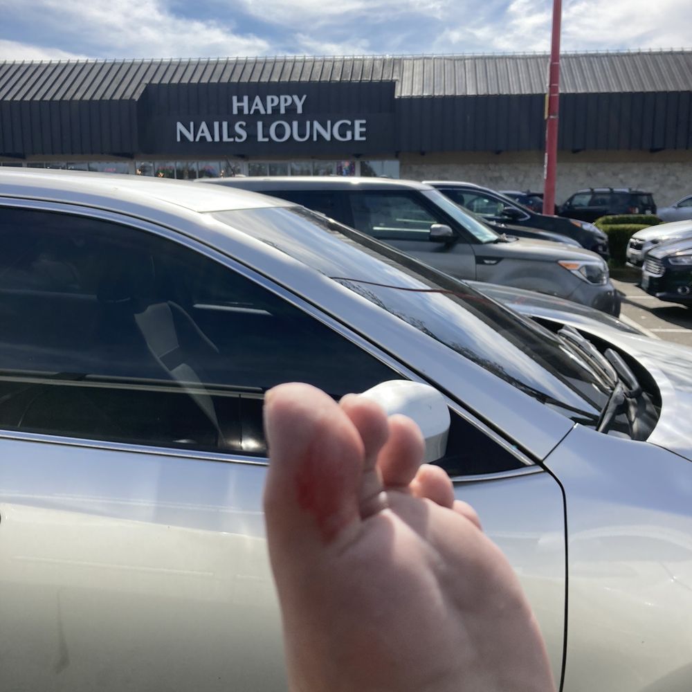 Happy Nails - My big toe after leaving Happy Nails Lounge mid-pedicure because she sliced me! - Nail Salons Near Me - Lacey, Washington Happy Nails - My big toe after leaving Happy Nails Lounge mid-pedicure because she sliced me! - Nail Salons Near Me - Lacey, Washington