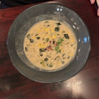 Our Table - Roasted corn and poblano chowder - Comfort Food Near Me - Jamestown, Rhode Island