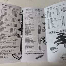 Takeout menu Takeout menu