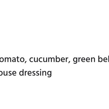 Irvine Grill - Description of the salad I ordered. - Mediterranean Near Me - Irvine, California