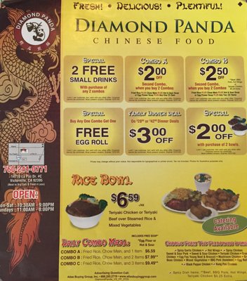 Menu photo 3 Diamond Panda Victorville, CA