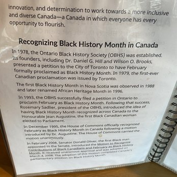 Starbucks - Information Display on Recognizing Black History Month in Canada (February 2023) - Coffee & Tea Near Me - Toronto, Ontario
