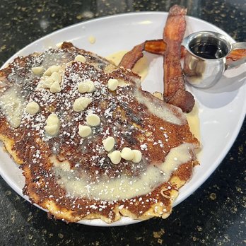 Ruby Sunshine Ballantyne - WHITE CHOCOLATE BREAD PUDDING PANCAKES - Breakfast & Brunch Near Me - Charlotte, North Carolina Ruby Sunshine Ballantyne - WHITE CHOCOLATE BREAD PUDDING PANCAKES - Breakfast & Brunch Near Me - Charlotte, North Carolina
