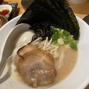 Ippudo Cupertino - Shiromaru Classic Ramen with onsen egg and nori - Ramen Near Me - Cupertino, California Ippudo Cupertino - Shiromaru Classic Ramen with onsen egg and nori - Ramen Near Me - Cupertino, California