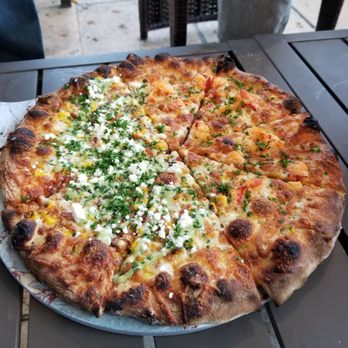 Seaside Cafe - Half lobster and half corn pizza!! Yummmm - Pizza Near Me - Key West, Florida Seaside Cafe - Half lobster and half corn pizza!! Yummmm - Pizza Near Me - Key West, Florida