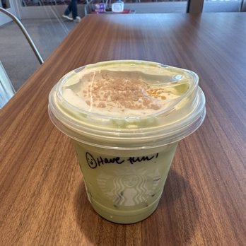 Starbucks - Iced banana bread matcha - Coffee & Tea Near Me - Brooksville, Florida Starbucks - Iced banana bread matcha - Coffee & Tea Near Me - Brooksville, Florida