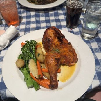 Hotel Griffon - Half of grilled chicken with fingerling potatoes, carrots, and greens - Hotels Near Me - San Francisco, California Hotel Griffon - Half of grilled chicken with fingerling potatoes, carrots, and greens - Hotels Near Me - San Francisco, California