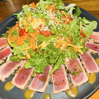 Capriccio - Tuna Tataki with a citrus ginger sauce. Very fresh and delicious. - Italian Near Me - Miami, Florida Capriccio - Tuna Tataki with a citrus ginger sauce. Very fresh and delicious. - Italian Near Me - Miami, Florida
