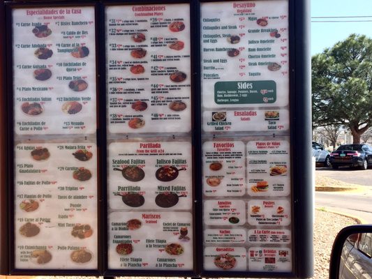 Menu photo 2 Taqueria Jalisco Roswell, NM