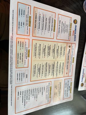 Menu photo 4 Bandoleros Tacos Sunrise, FL