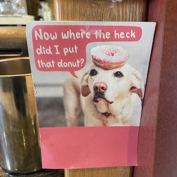 Donut Touch - Cute card at the register - Donuts Near Me - San Diego, California Donut Touch - Cute card at the register - Donuts Near Me - San Diego, California