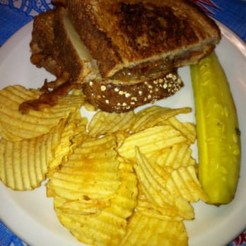 A1 Diner - Grilled gruyere, bacon and caramelized onions on delicious wheat bread. - Diners Near Me - Gardiner, Maine A1 Diner - Grilled gruyere, bacon and caramelized onions on delicious wheat bread. - Diners Near Me - Gardiner, Maine