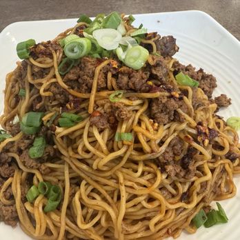 A Table Wayne's Kitchen - Beef chili oil noodles - Asian Fusion Near Me - Manteca, California A Table Wayne's Kitchen - Beef chili oil noodles - Asian Fusion Near Me - Manteca, California