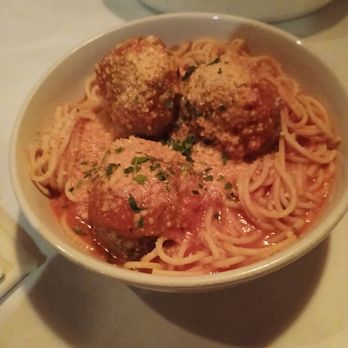 Trattoria Marcella - Spaghetti and meatballs with an extra meatball added - Italian Near Me - Saint Louis, Missouri Trattoria Marcella - Spaghetti and meatballs with an extra meatball added - Italian Near Me - Saint Louis, Missouri