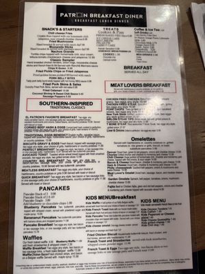 Menu photo 1 Patron Breakfast Diner Kemah, TX Menu photo 1 Patron Breakfast Diner Kemah, TX