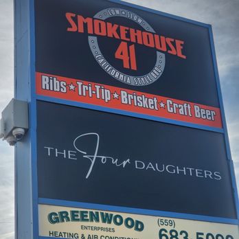 Smokehouse 41 - Sign outside - Barbeque Near Me - Oakhurst, California Smokehouse 41 - Sign outside - Barbeque Near Me - Oakhurst, California
