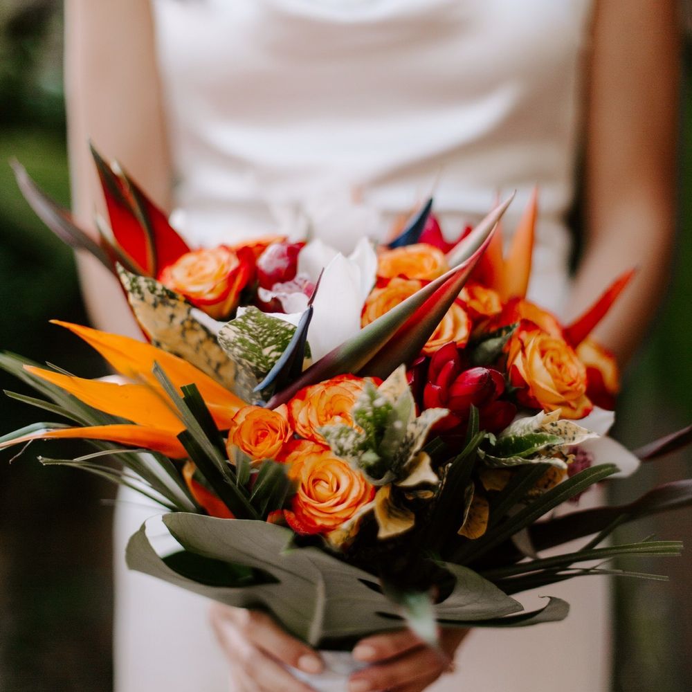 Franco's Flowers - Tropical wedding bouquet - Florists Near Me - Encinitas, California Franco's Flowers - Tropical wedding bouquet - Florists Near Me - Encinitas, California