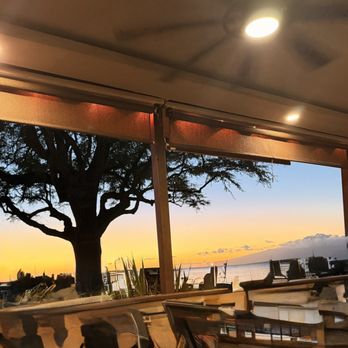 Coco Deck - Watched the sunset from our table - Mexican Near Me - Lahaina, Hawaii