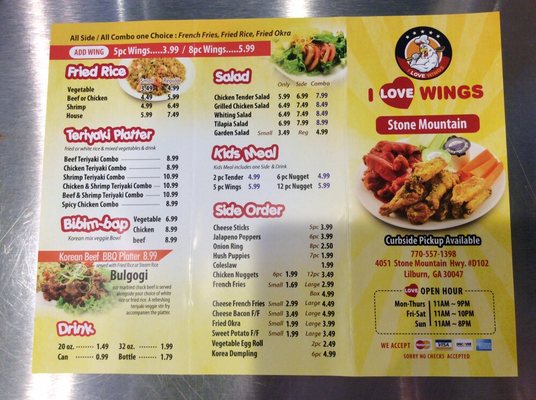 Menu photo 5 I Love Wings Lilburn, GA Menu photo 5 I Love Wings Lilburn, GA
