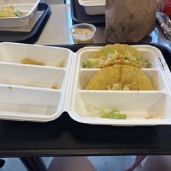 Chicken Tacos w/ lettuce and cheese