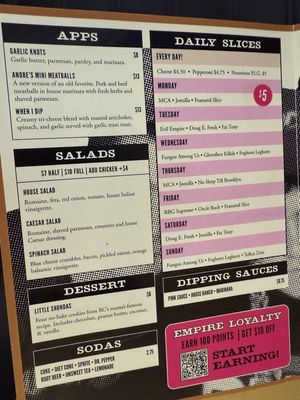 Menu photo 2 Empire Slice House Stillwater, OK Menu photo 2 Empire Slice House Stillwater, OK