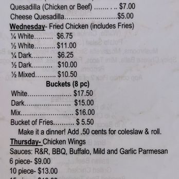 R & R Pub - Menu - Pubs Near Me - Shabbona, Illinois