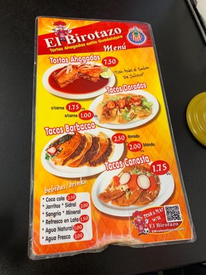 Menu photo 1 El Birotazo Las Vegas, NV