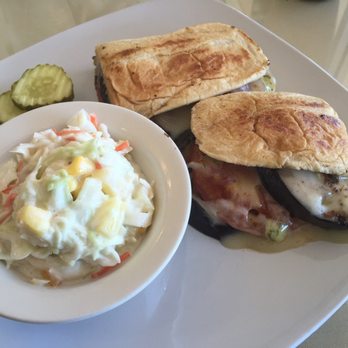 Eggs-Traordinary - Eggplant panini w/pesto - American Near Me - Sarasota, Florida Eggs-Traordinary - Eggplant panini w/pesto - American Near Me - Sarasota, Florida