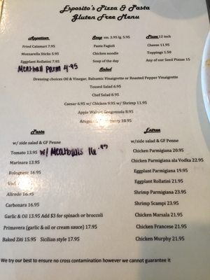Menu photo 4 Esposito's Pizza & Pasta Manasquan, NJ Menu photo 4 Esposito's Pizza & Pasta Manasquan, NJ
