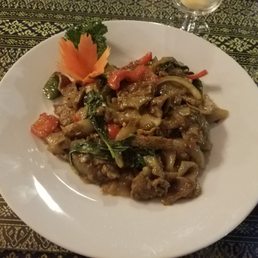 Beef drunken noodles Beef drunken noodles