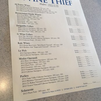 The Wine Thief - Wine Tasting Room Near Me - Napa, California The Wine Thief - Wine Tasting Room Near Me - Napa, California