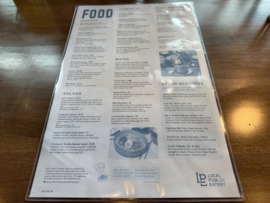 Menu photo 4 LOCAL Public Eatery River District Vancouver, BC