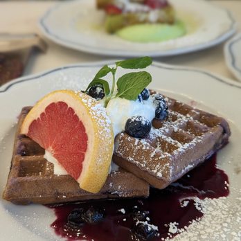 Sweet Maple - Blueberry mochi waffle - so good - Breakfast & Brunch Near Me - Cupertino, California