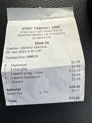 Gyro Tabouli by null