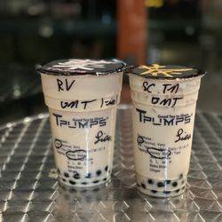 Rose Vanilla Green Milk Tea & Salted Caramel Toasted Marshmallow Black Milk Tea