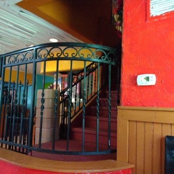 Poblano's Mexican Restaurant - a staircase leading to the dining room - Mexican Near Me - Columbus, Ohio