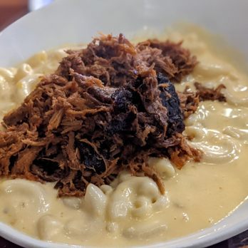 Flying Boat Tap Room - Mac n cheese with pulled pork. The Mac n cheese contained goat cheese. - Pizza Near Me - Ocala, Florida Flying Boat Tap Room - Mac n cheese with pulled pork. The Mac n cheese contained goat cheese. - Pizza Near Me - Ocala, Florida
