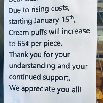 Manmi Bakery - Price increase notice - Bakeries Near Me - Garden Grove, California Manmi Bakery - Price increase notice - Bakeries Near Me - Garden Grove, California