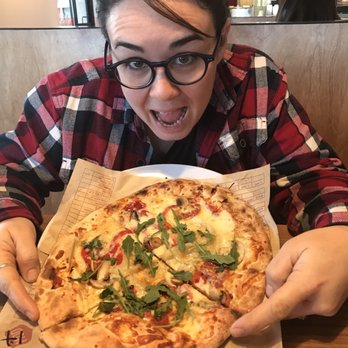 MOD Pizza - Tristin with pepperoni! Missing the pesto drizzle but went back for it. Yummy! - Fast Food Near Me - Woodland, California MOD Pizza - Tristin with pepperoni! Missing the pesto drizzle but went back for it. Yummy! - Fast Food Near Me - Woodland, California