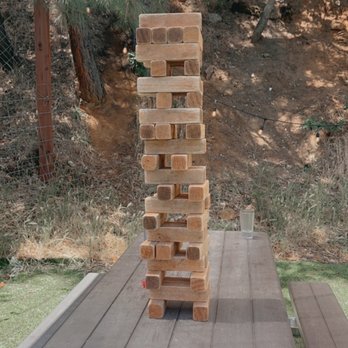 Tangle Blue Saloon - The largest tower of Jenga ever played lol - Bars Near Me - Weaverville, California
