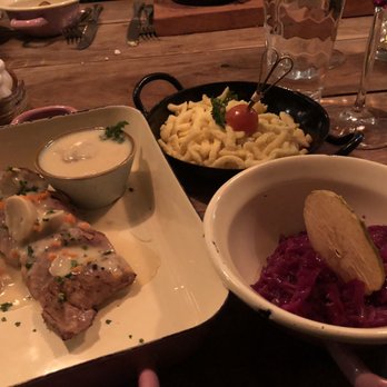Almresi Vail - Pork shank w/ mushroom sauce - German Near Me - Vail, Colorado
