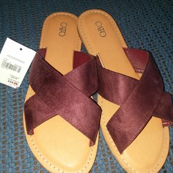 Cato - Caught these on sale. Soles are wooden with a slight bootlike thin heel.