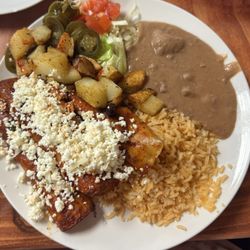 Cheese enchiladas