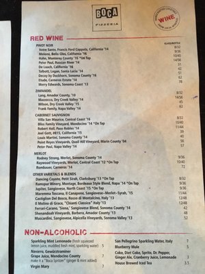 Menu photo 8 Boca Pizzeria - Novato Novato, CA