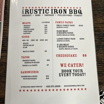 DB's Rustic Iron BBQ - Barbeque Near Me - Terlingua, Texas