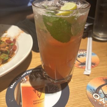 BJ's Restaurant & Brewhouse - Strawberry mojito - New American Near Me - Pinellas Park, Florida BJ's Restaurant & Brewhouse - Strawberry mojito - New American Near Me - Pinellas Park, Florida